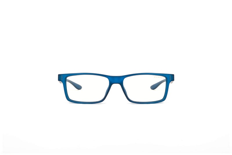 GUNNAR Premium Gaming and Computer Glasses for Kids Age 12 Blocks 35 Blue Light Cruz Navy Clear Tint