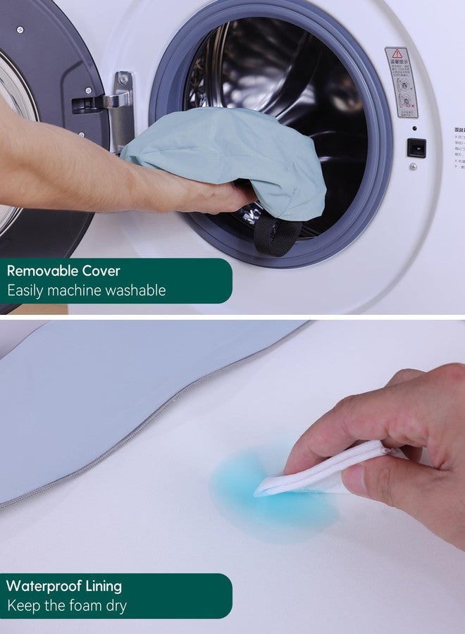 BABELIO كرسي تعزيز مصمم بشكل مريح 2 في 1 من بابلينو لمقعد المطبخ، يعزز الوضعية المستقيمة الصحيحة، كرسي تعزيز للأطفال لطاولة الطعام، غطاء قابل للإزالة والغسل، مناسب من 18 شهرًا إلى 5 سنوات، أزرق - Image 4