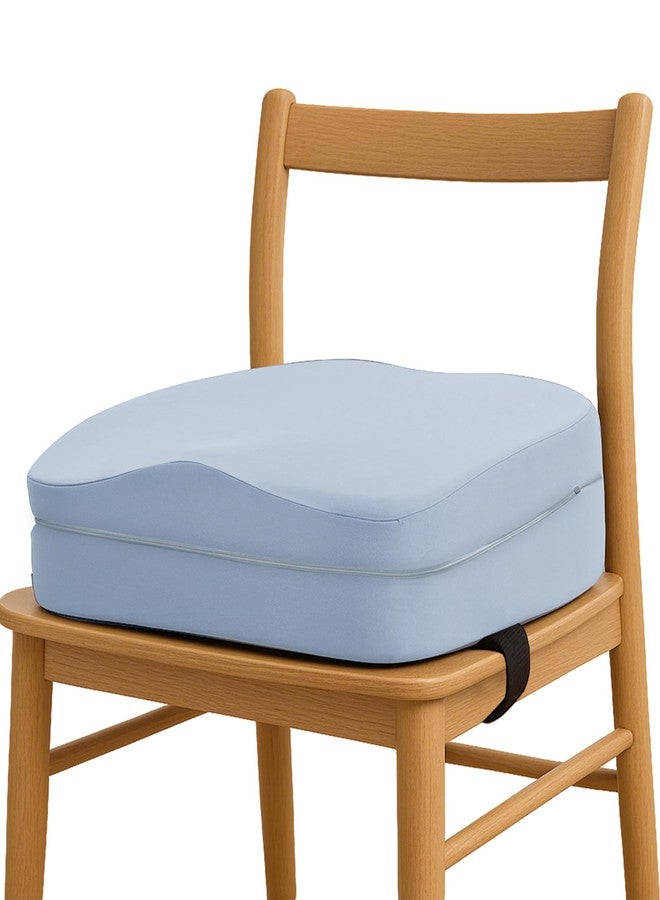 BABELIO كرسي تعزيز مصمم بشكل مريح 2 في 1 من بابلينو لمقعد المطبخ، يعزز الوضعية المستقيمة الصحيحة، كرسي تعزيز للأطفال لطاولة الطعام، غطاء قابل للإزالة والغسل، مناسب من 18 شهرًا إلى 5 سنوات، أزرق - Image 1