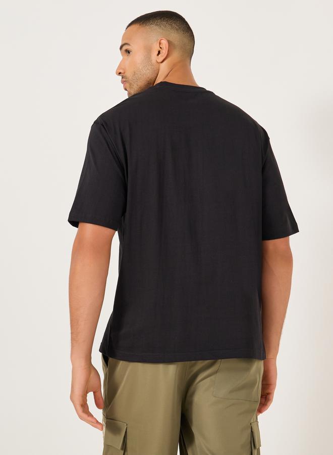 Styli Varsity Printed Jersey Oversized T-Shirt  - Image 4