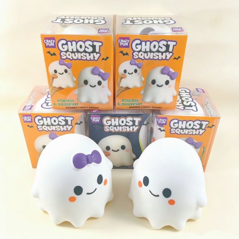 Cute Large 16cm Ghost Squishy Toy Funny Halloween Stress Relief Toy Gift for Boys and Girls - Image 1