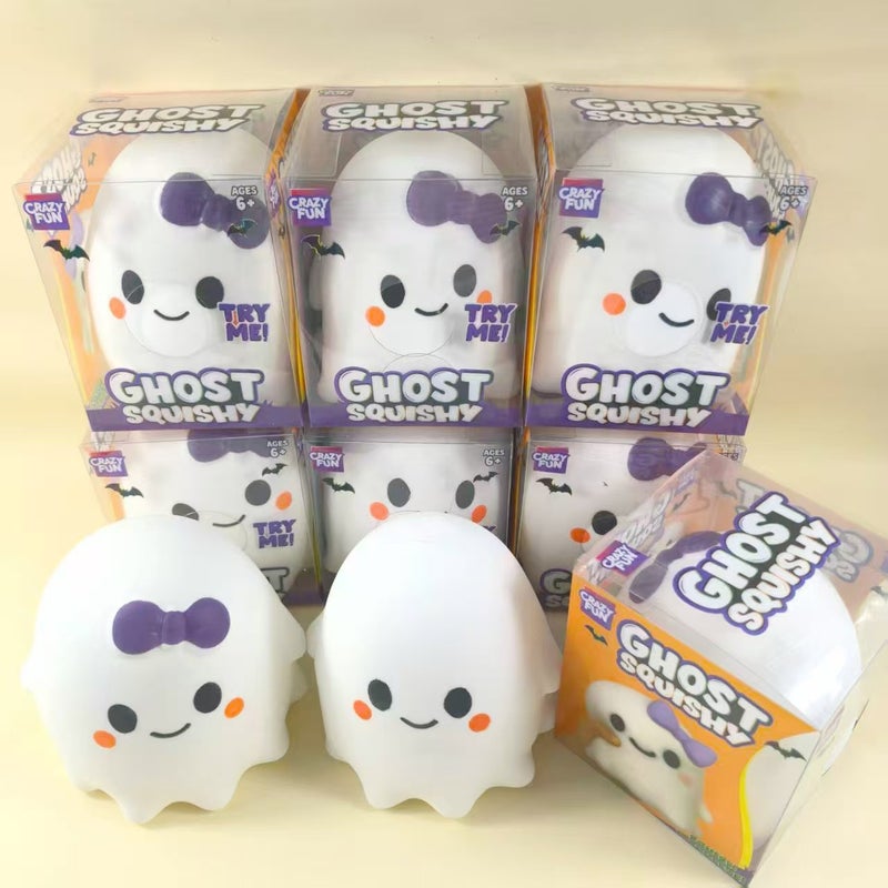 Cute Large 16cm Ghost Squishy Toy Funny Halloween Stress Relief Toy Gift for Boys and Girls - Image 3