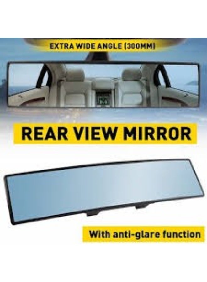 Universal 300mm / 30cm (11.81") Wide-Angle Curved Rearview Mirror with Suction Cup – Compatible with Toyota (Camry, Corolla, RAV4, Highlander, Tacoma), Honda (Civic, Accord, CR-V, HR-V, Pilot), Ford (F-150, Escape, Explorer, Mustang, Edge), Chevy (Silverado, Malibu, Equinox, Tahoe, Traverse), Nissan (Altima, Sentra, Rogue, Pathfinder, Frontier), BMW (3 Series, 5 Series, X1, X3, X5), Mercedes (C-Class, E-Class, GLC, GLE, A-Class), Hyundai (Elantra, Sonata, Tucson, Santa Fe, Kona), Kia (Sportage, Sorento, Optima/K5, Soul, Telluride), VW (Jetta, Passat, Tiguan, Golf, Atlas - Image 2