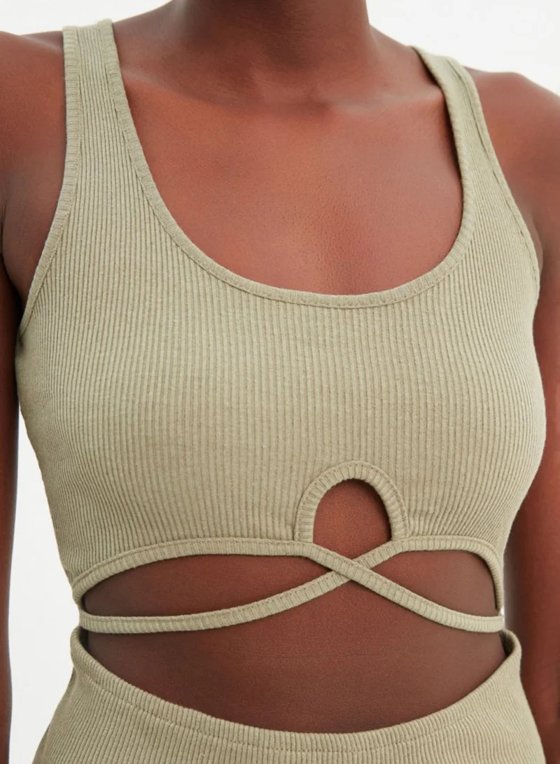 trendyol Strappy Cut Out Detail Knitted Dress