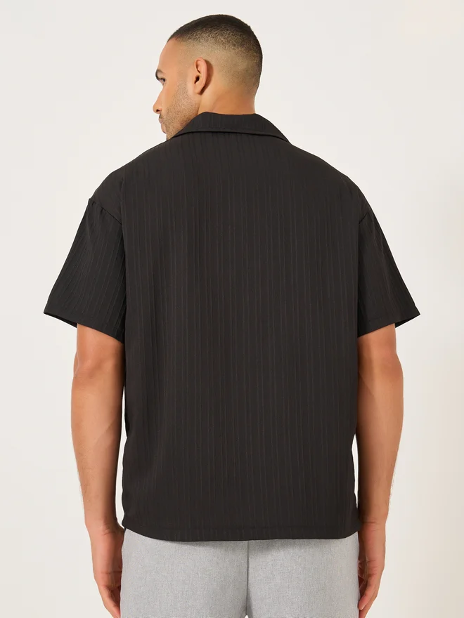 Take Two Take Two Solid Short Sleeve Camp Collar Regular Fit Shirt