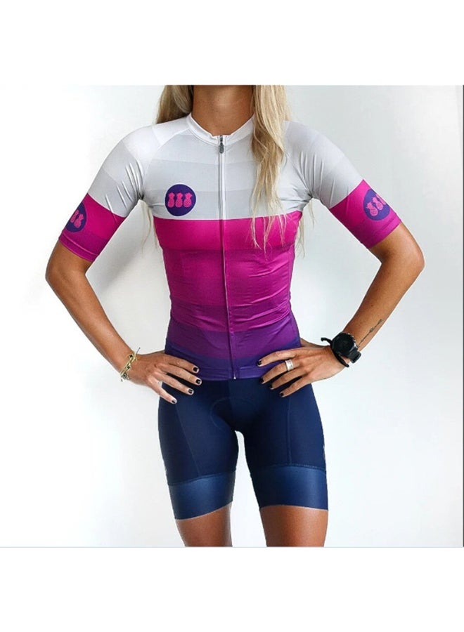 KUYING GR New Summer Outdoor Sunscreen Moisture Absorption Quick Drying Bicycle Women's Cycling Clothing Set  - Image 1