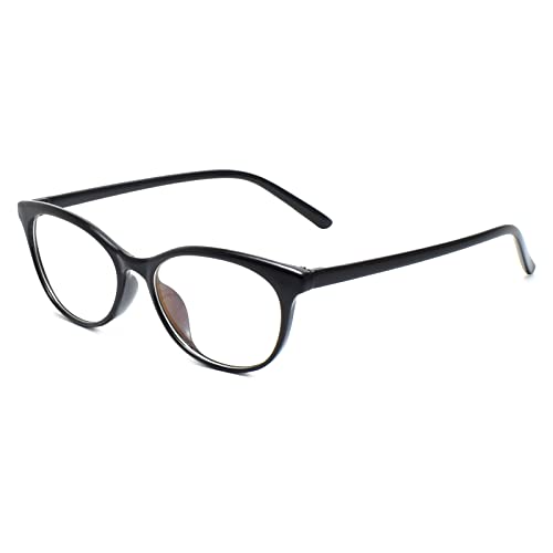 Peter Jones Black Cat-eye Anti Glare Computer Glasses for Women/Girls (AG2381B) - Image 3