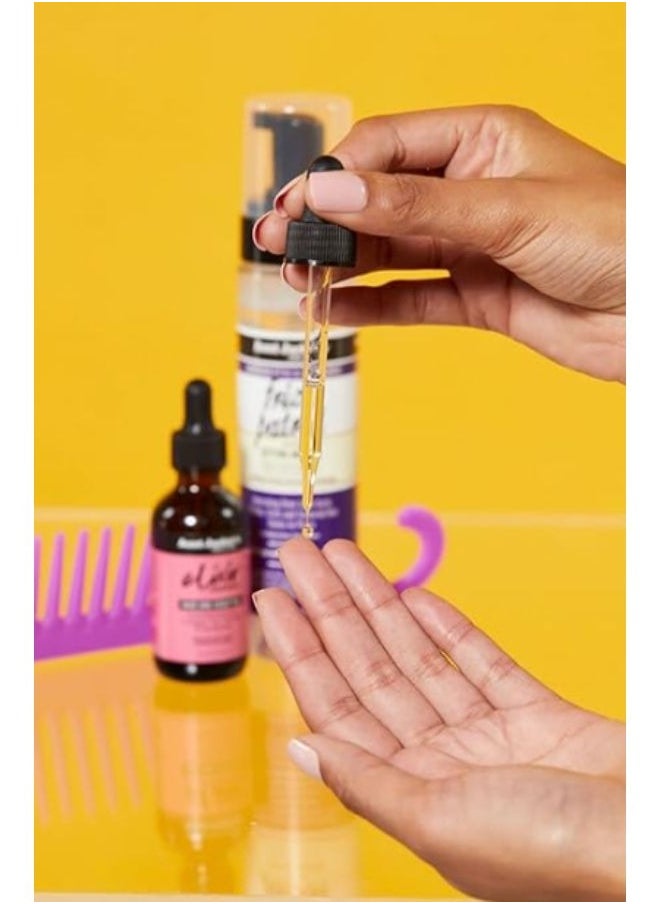 Aunt Jackie's Elixir Essentials Hair & Scalp Oil Collagen Tea Tree Oil & Eucalyptus Thickens & Supports Hair Growth 59 ml  - Image 3