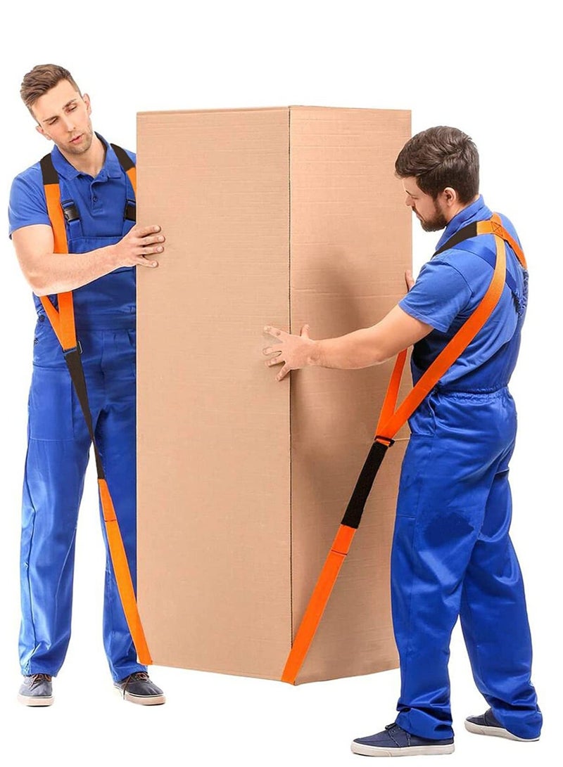 Moving Straps, 2-Person Lifting and Moving Straps, 2-Person Lifting and Moving System Adjustable Shoulder Lifting for Move,Lift,Carry, Furniture, Appliances, Mattresses or Any Item up to 800 lbs - Image 2