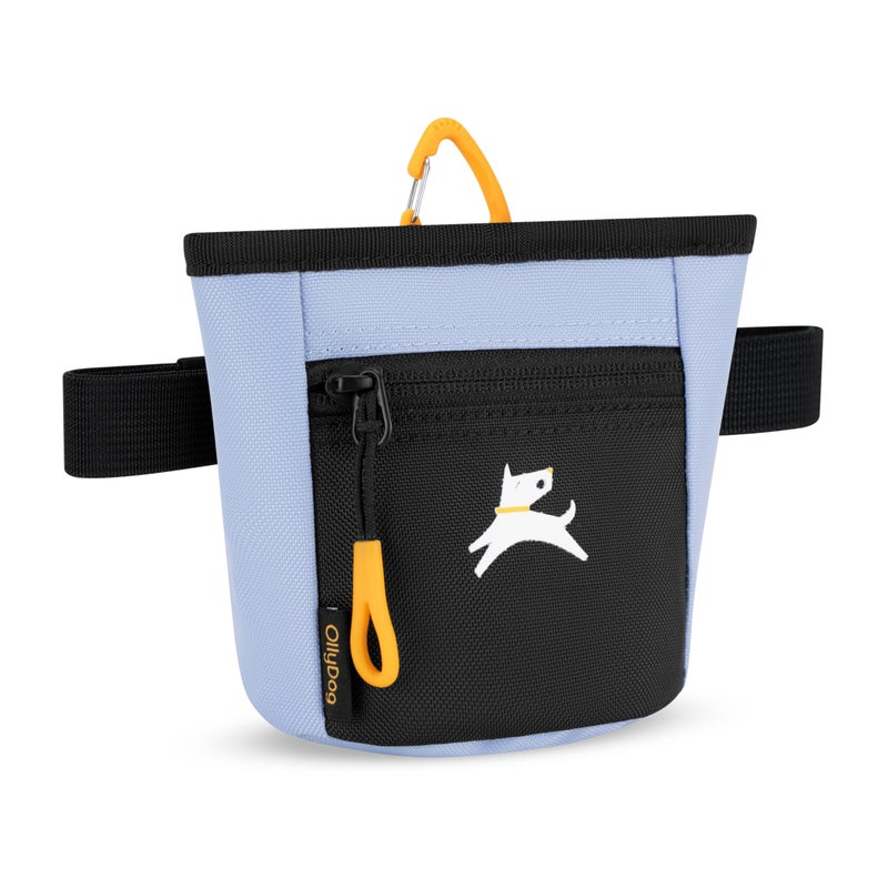 OllyDog Goodie Treat Bag, Dog Treat Pouch, Waist Belt Clip for Hands-Free Training, Magnetic Closure, Dog Training and Behavior Aids, Three Ways to Wear (Blue Heron) - Image 2