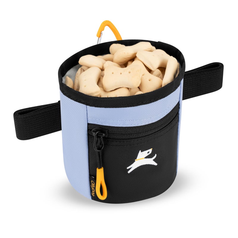 OllyDog Goodie Treat Bag, Dog Treat Pouch, Waist Belt Clip for Hands-Free Training, Magnetic Closure, Dog Training and Behavior Aids, Three Ways to Wear (Blue Heron) - Image 3