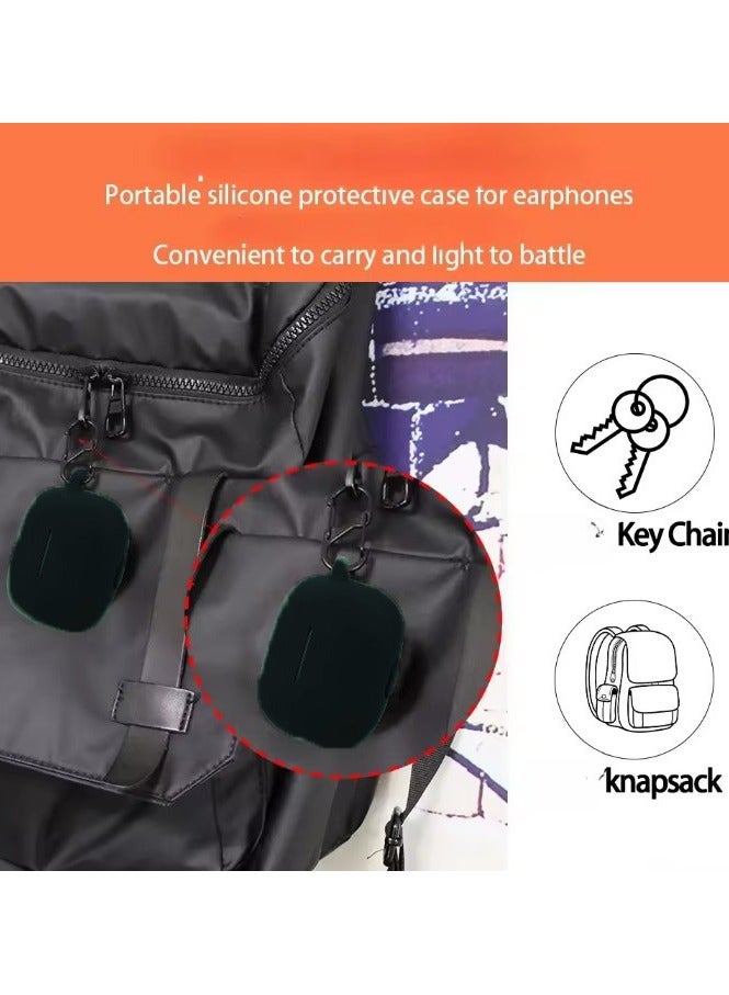 Silicone Case for HONOR CHOICE Earbuds X7 Lite Wireless Headphone With Cleaning tools-Black - Image 3