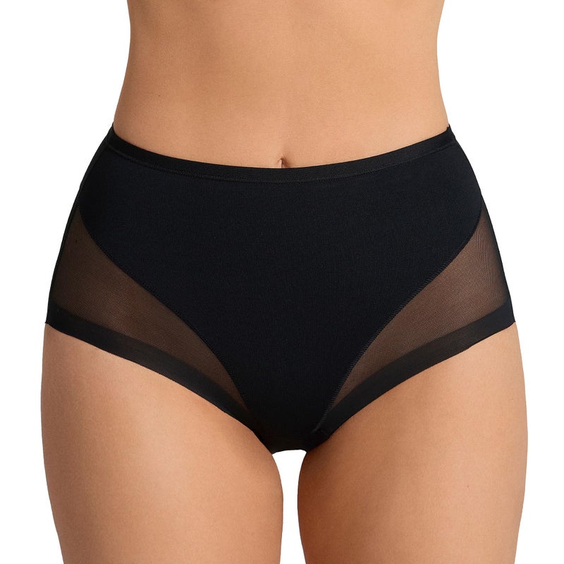 Leonisa Invisible Shapewear Panties, High Waisted Tummy Control Women's Underwear 700- Black, Large - Image 1