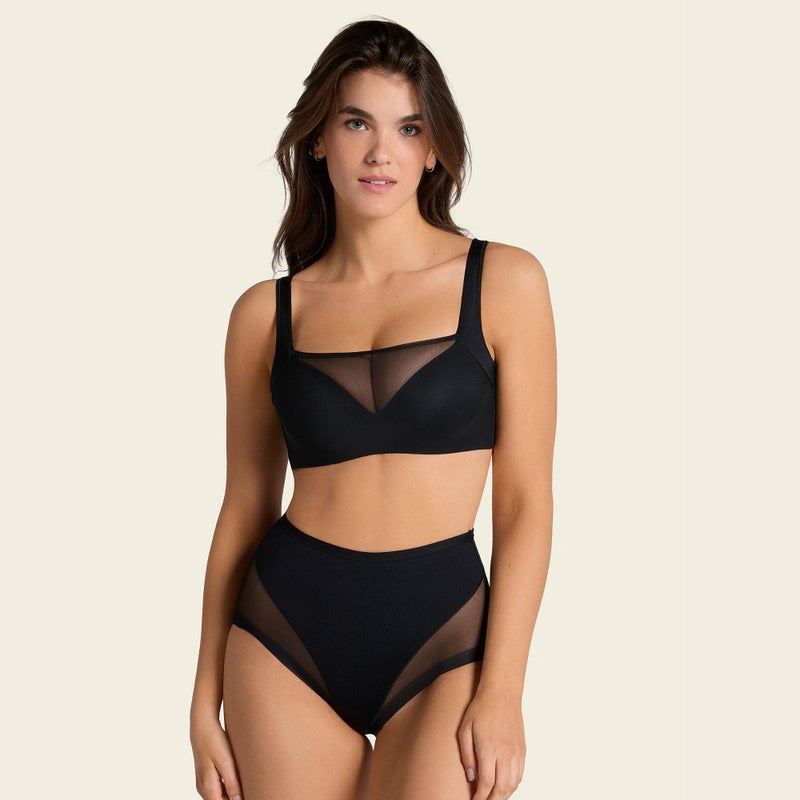 Leonisa Invisible Shapewear Panties, High Waisted Tummy Control Women's Underwear 700- Black, Large - Image 2