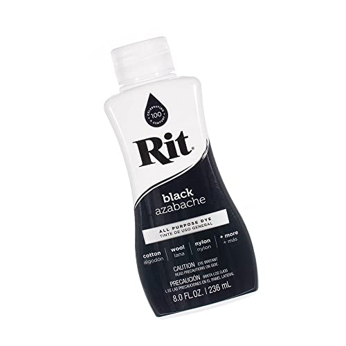 RIT Craft County Rit Dye – 8 Oz. Liquid Fabric Dye for Clothing, Décor, and Crafts, Black (RIT-LIQ-BLK-~CC_BM629) - Image 2