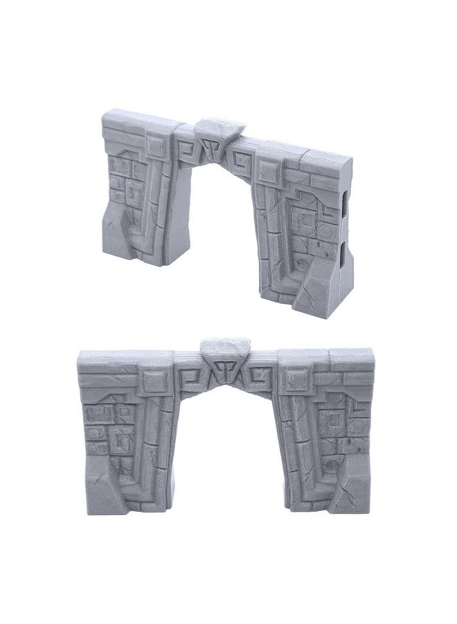 EnderToys Forgotten Temple Walls by Makers Anvil, 3D Printed Tabletop RPG Scenery and Wargame Terrain for 28mm Miniatures - Image 3