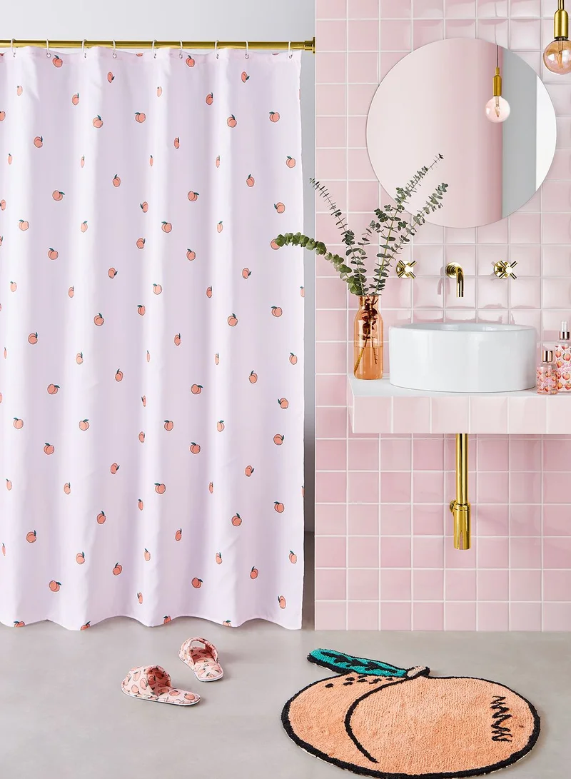 Skinnydip London Peachy Shower Curtain