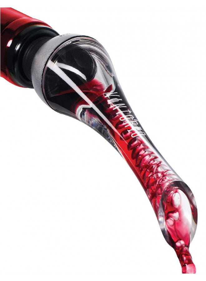 Vintorio Wine Aerator Pourer - Premium Aerating Pourer and Decanter Spout (Silver) - Image 1