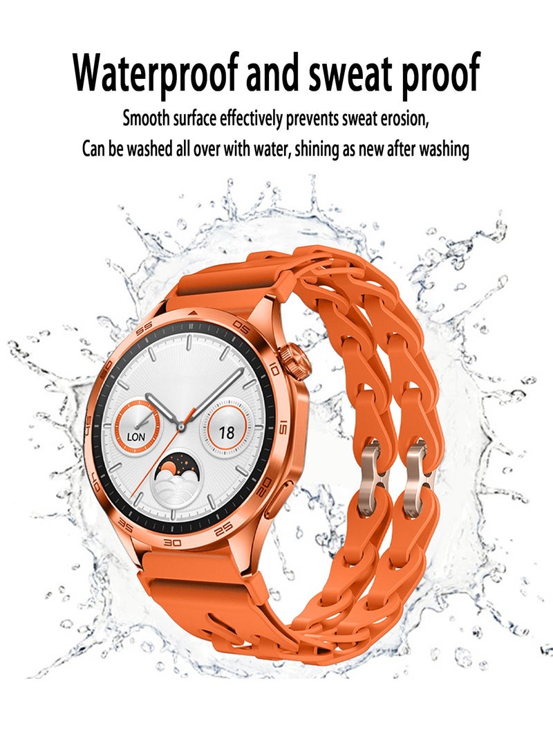 X-level 22mm Sports Strap Compatible with Huawei GT4 46mm/Huawei Watch GT3/GT3 Pro 46mm/GT2/GT 46mm/GT2 Pro/GT2e/Huawei Watch 3/3 Pro, Fashionable Hollow Out Bracelet Silicone Strap For Men Women - Image 3