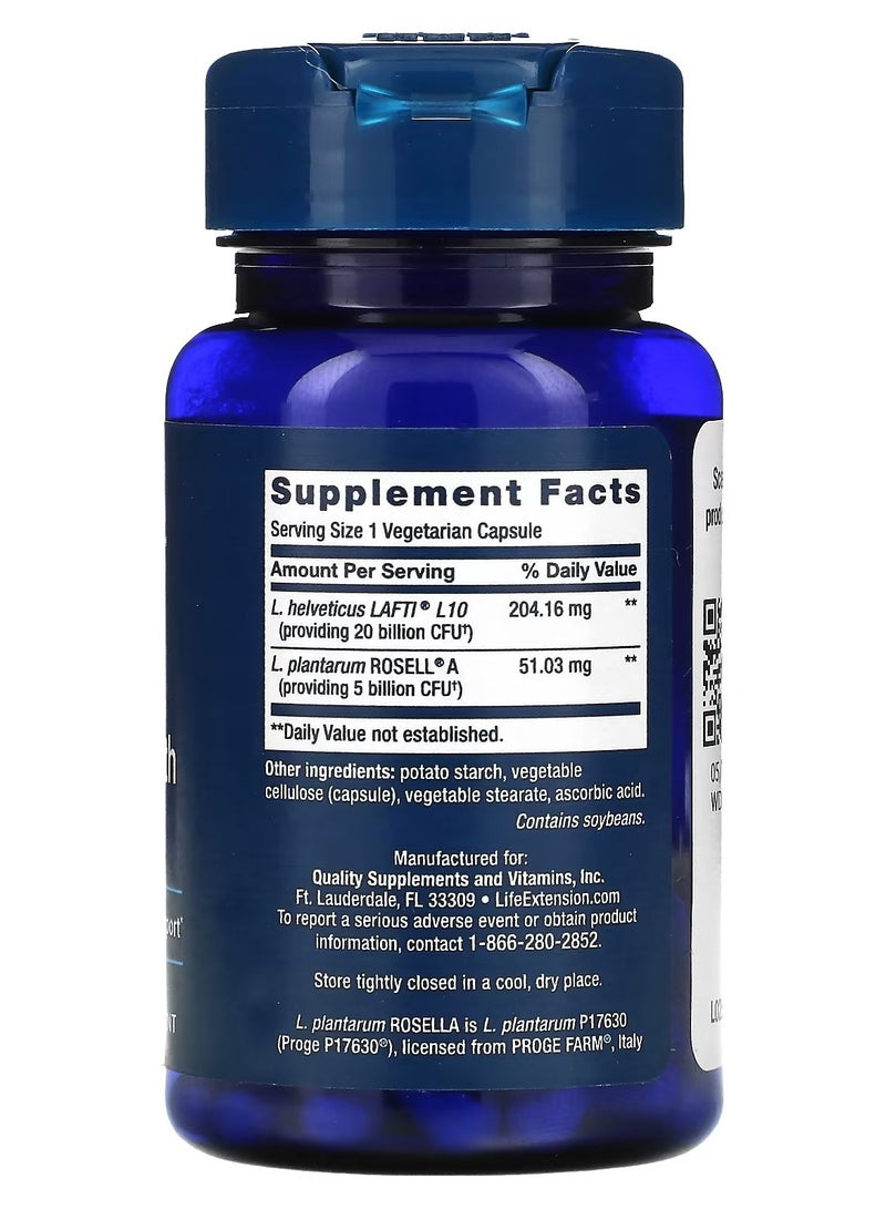 Life Extension, FLORASSIST Probiotic, Women's Health, 30 Vegetarian Capsules - Image 2