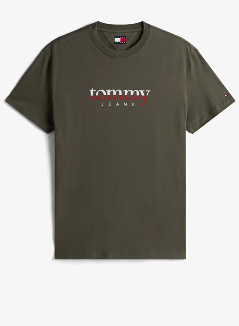 TOMMY JEANS  Logo Crew Neck T-Shirt for Men | Best Price UAE