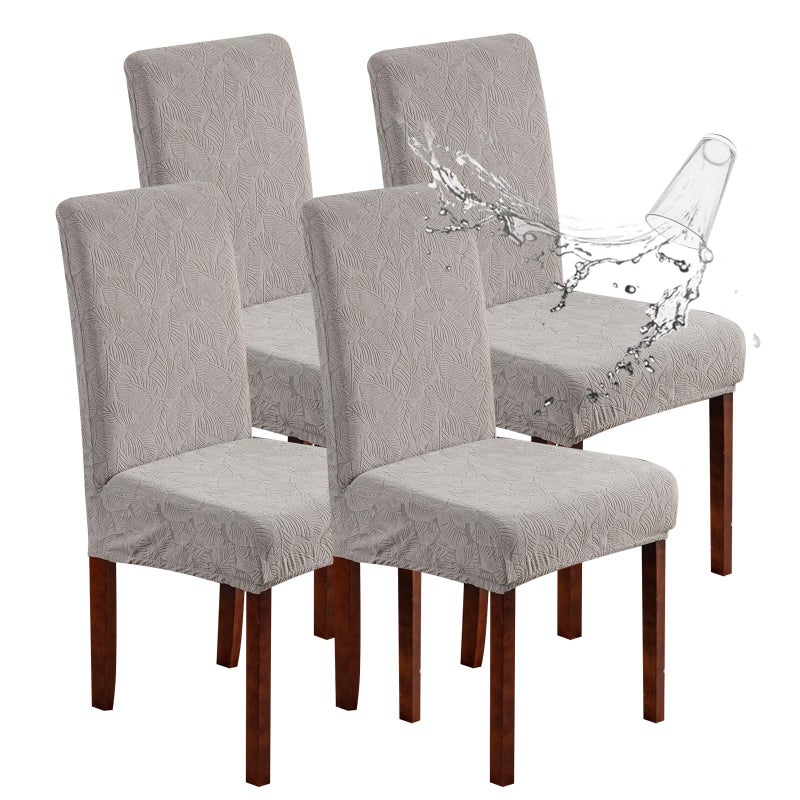 YUEANG Waterproof Dining Chair Covers, Chair Covers for Dining Room Stretch Parsons Chair Slipcover, for Dining Room Kitchen Chair Protector Cover, Removable, Washable - Image 1