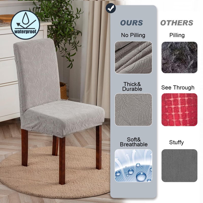YUEANG Waterproof Dining Chair Covers, Chair Covers for Dining Room Stretch Parsons Chair Slipcover, for Dining Room Kitchen Chair Protector Cover, Removable, Washable - Image 4