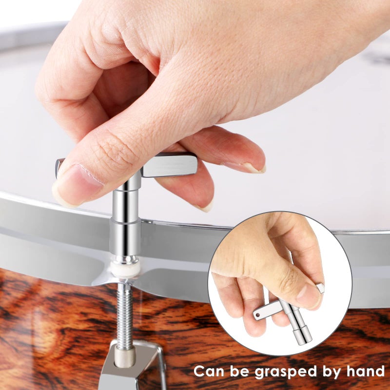 EastRock Drum Keys 3-Pack Drum Tuning Key with Continuous Standard Motion Speed key,Universal Drum Key Tuner (Chrome-Plated Steel) - Image 4