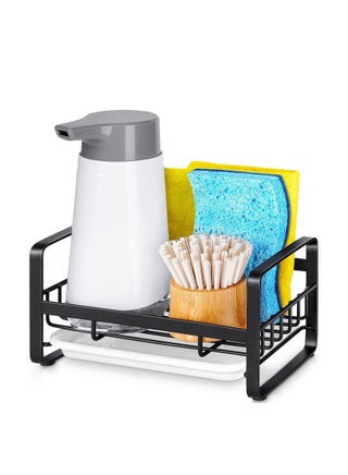 Kitchen Sink Sponge Holder, 304 Stainless Steel Kitchen Soap Dispenser Caddy Organizer, Countertop Soap Dish Rack Drainer with Removable Drain Tray, not Including Dispenser and Brush - pzsku/ZC00ACEC4F99301D57CC1Z/45/_/1682487926/673ca01a-67ef-46fd-8713-d6c1f6d90208