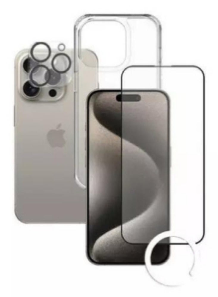 Xpower 6-in-1 shockproof protection package from X-Leader with sticker clips for iPhone 16 models - Image 2