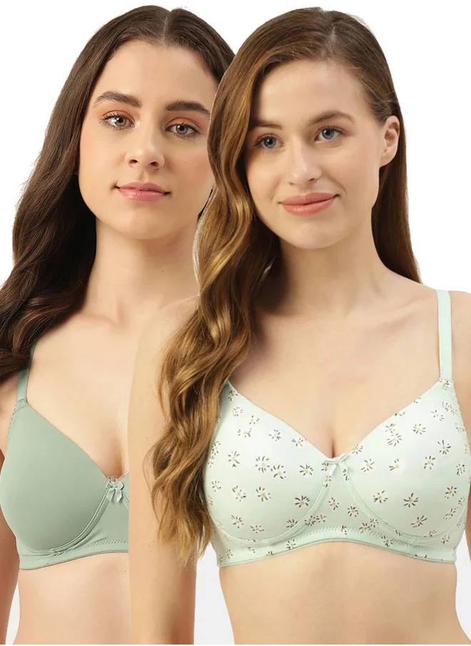 Leading Lady Pack of 2 - Padded Non-Wired T-Shirt Bra