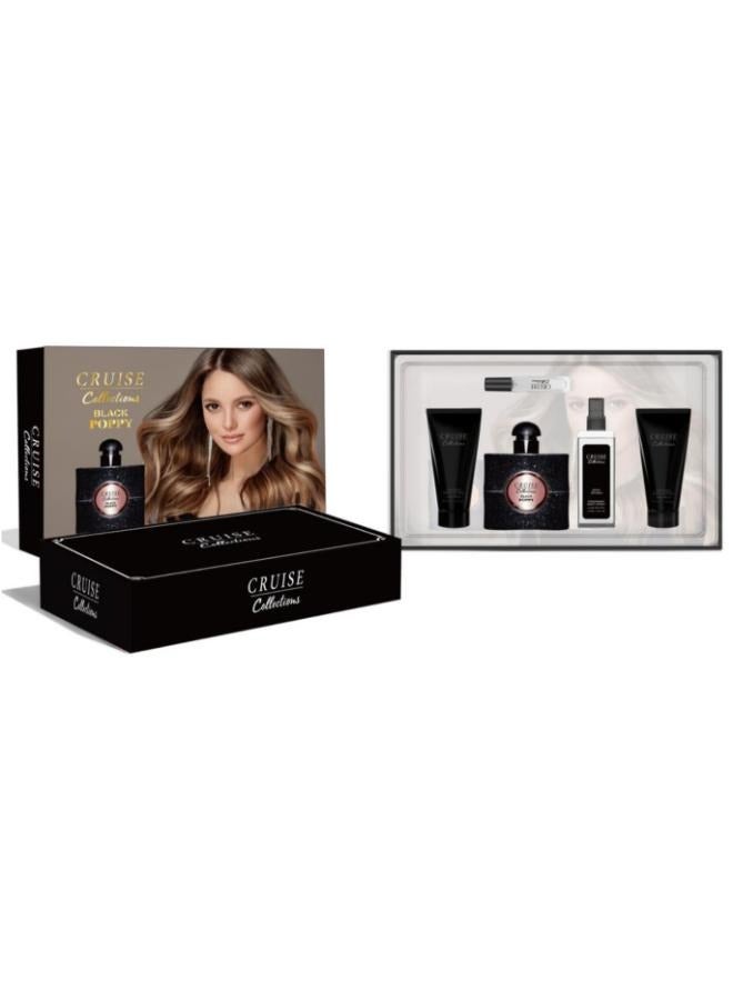 CRUISER Black Poppy Women's 5 Piece Gift Set - Image 3