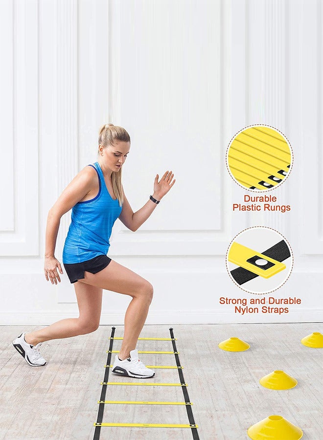 Generic Agility Ladder Speed and Agility Training Equipment Set for Soccer Speed Football Exercise Training - Image 3