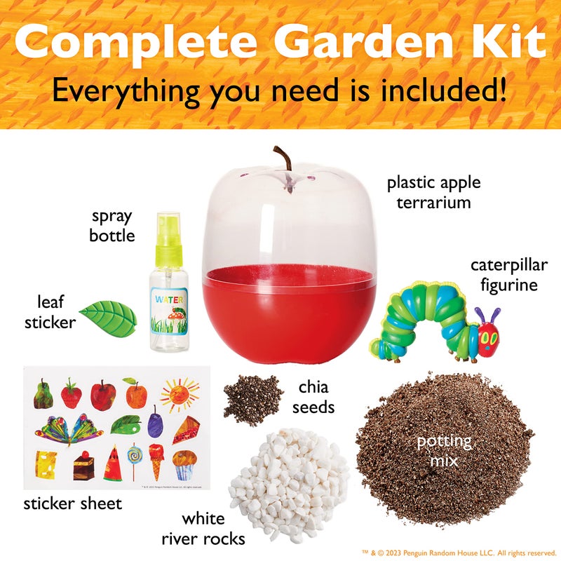 Creativity for Kids The Very Hungry Caterpillar: Ready to Grow Garden - Science Terrarium Kit Inspired from The World of Eric Carle Books, Learning & Education Gifts for Kids (Ages 6+) - Image 3