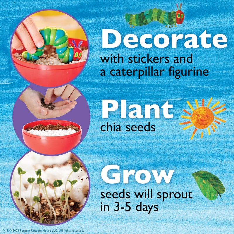 Creativity for Kids The Very Hungry Caterpillar: Ready to Grow Garden - Science Terrarium Kit Inspired from The World of Eric Carle Books, Learning & Education Gifts for Kids (Ages 6+) - Image 4