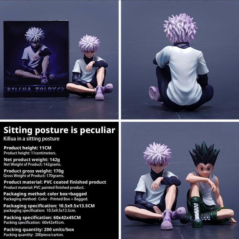 تمثال Hunter x Hunter بوضعية الجلوس كيلوا وجون - Image 2