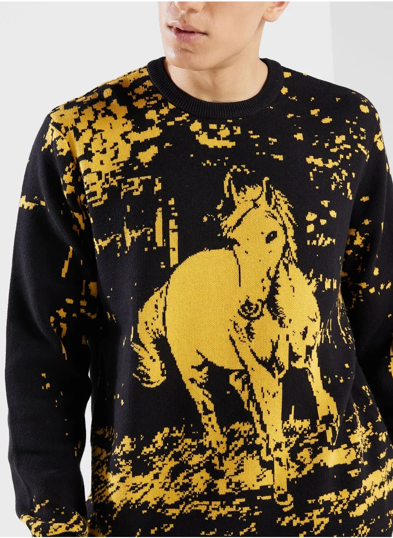 HUF No5 Horse Sweatshirt
