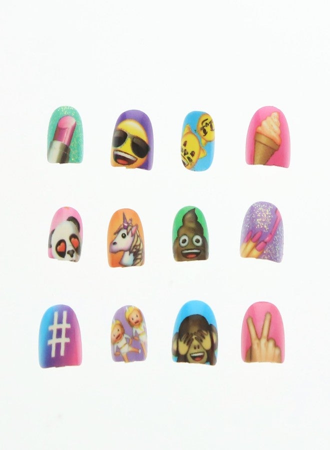 Emoji Children's emoji press-on nails - Image 2