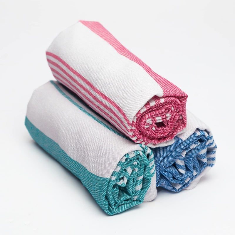 YATTA 100% Cotton Bath Towels - Pack of 3 (150 x 75 cm) | Lightweight, Quick-Dry, Multicolor | High Absorbency Travel Towels for Men & Women | Perfect Everyday Towel - Image 5