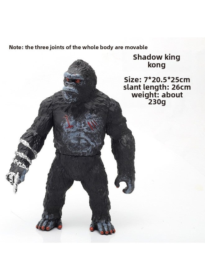 لعبة يد مطاطية ناعمة للأطفال من King Kong Monster Hand Toy نموذج الحلي المملوءة بالقطن الصوت الساخن بيع اللون: مفصلية منقولة King Kong-صامتة-المواصفات: الإصدار القياسي- - Image 1