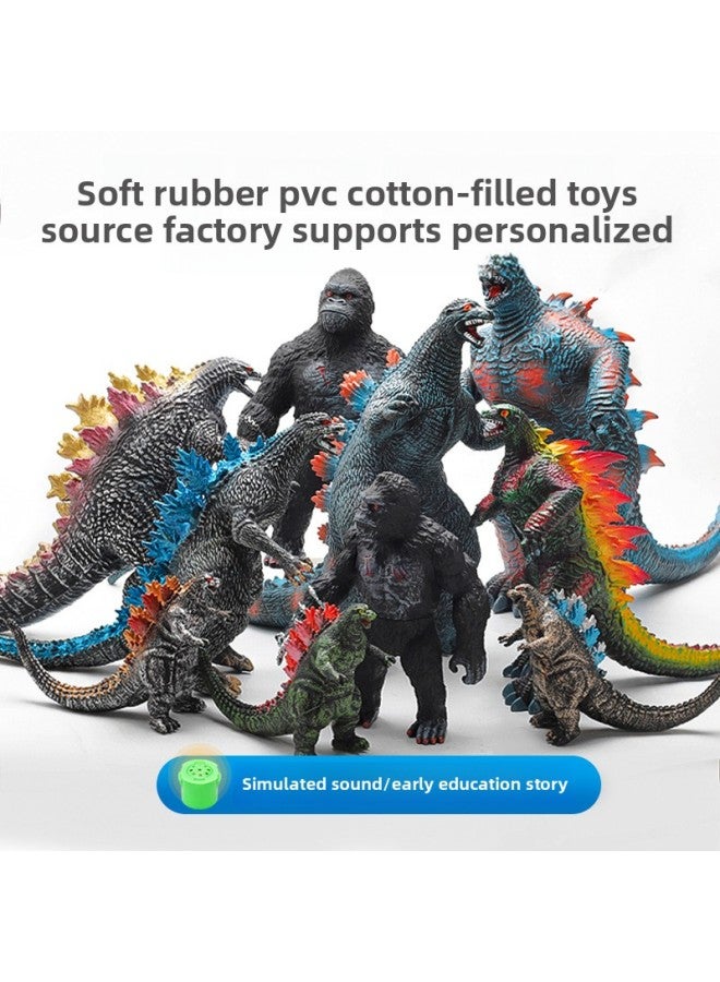 لعبة يد مطاطية ناعمة للأطفال من King Kong Monster Hand Toy نموذج الحلي المملوءة بالقطن الصوت الساخن بيع اللون: مفصلية منقولة King Kong-صامتة-المواصفات: الإصدار القياسي- - Image 2