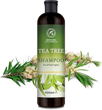 Aromatika شامبو شجرة الشاي مع مستخلصات عنب الثعلب الهندي وإكليل الجبل لتنظيف عميق مضاد للقشرة والدهون يعزز نمو الشعر وحجمه وترطيبه 480 مل - Image 2