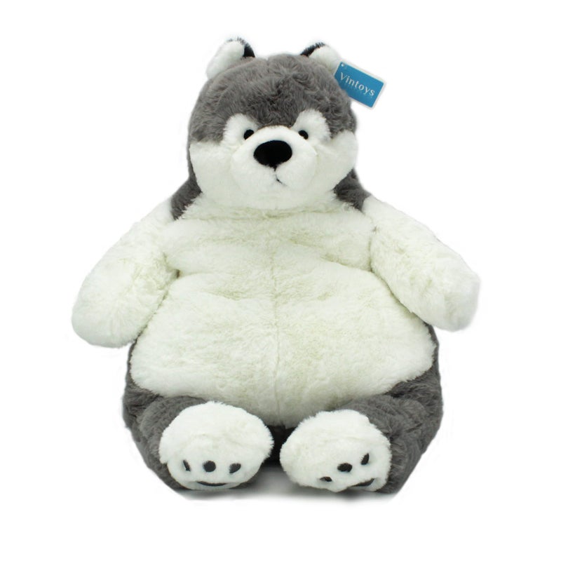 Vintoys Siberian Husky Dog Plush Big Hugging Pillow Stuffed Cotton Puppy Plush Animals Toy 23 - Image 3