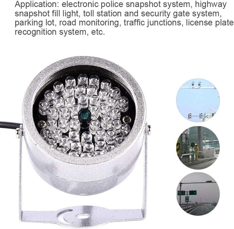 Tangxi IR Lights,CCTV IR Night Vision Camera Lights,48 LED Lights Automatic CDS Power Control, Infrared Fill Light for Electronic Police Snapshot,Traffic Junctions - Image 2