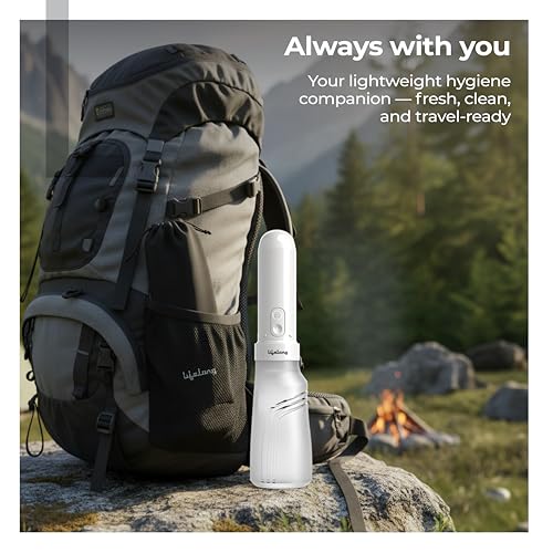 Lifelong Portable 400 ml Bidet Jet Spray for Toilet | 800 mAh Rechargeable Battery | 3 Pressure Modes for Travel | Type-C Charging | IPX6 Waterproof,180° Nozzle | Compact & Hygienic Spray (LLEJS09) - Image 4