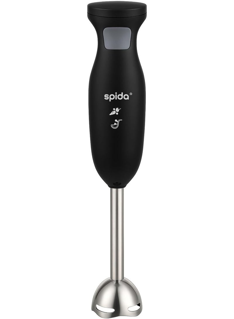 Spida SPD-NF08003B 450W Hand Blender – Stainless Steel Body, Compact Design – Perfect for smoothies, sauces, and baby food. - Image 1