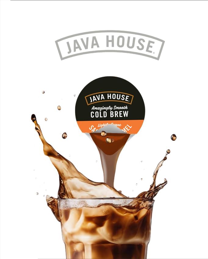 Java House Single-Serve Cold Brew Coffee Pods - Lightly Sweetened Salted Caramel - 100% Arabica - 12 Pods - Image 4