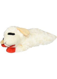 Multipet Lambchop Plush Dog Toy 10" With Squeaker Type:Lambchop Size:Pack Of 2, For All Breed Sizes 
