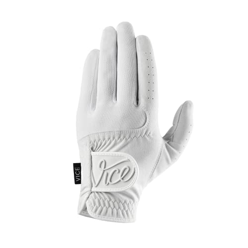 VICE Golf Duro White | Golf Glove | Features: Highly Durable Synthetic Suede, Great fit and Feel - Image 5