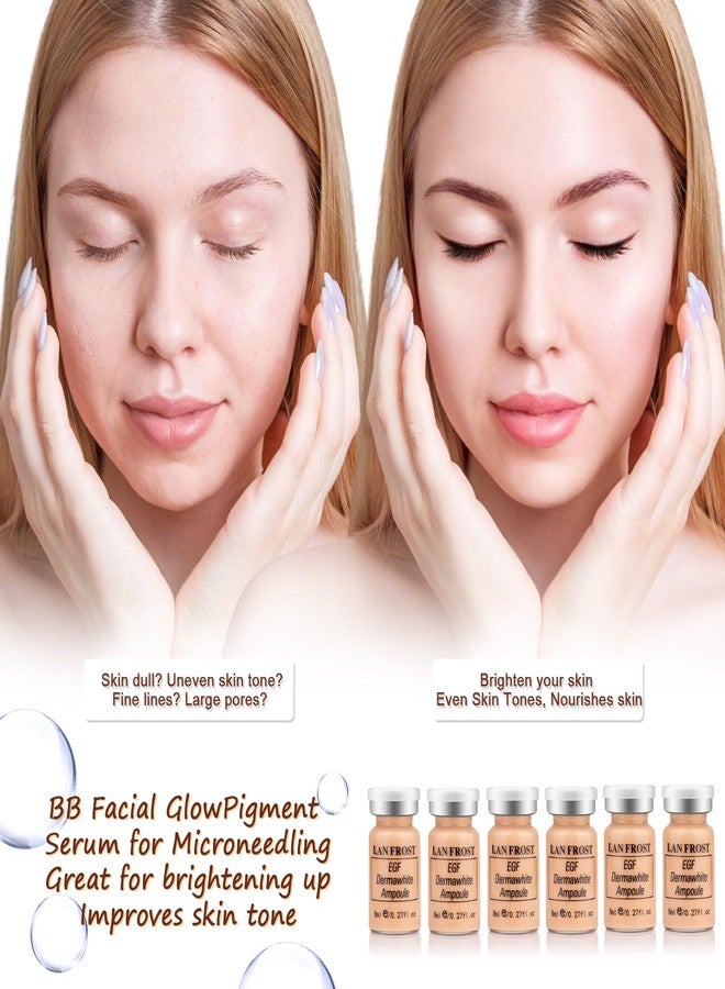 Veerlogix Facial Glow Foundation Serum Starter Kit Combined With Niacinamide and Peptides to Even Skin Tone Anti-Aging Pigment Set, Medium Color Changing Foundation 12 Vials - Image 4
